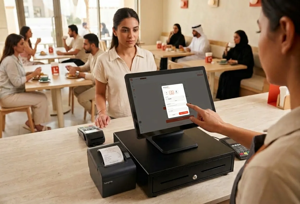 Luqma POS cashier interface